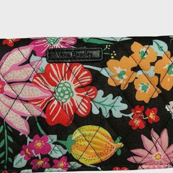Vera Bradley Long Zip Around Wallet Tagerine Twist - Picture 6 of 9